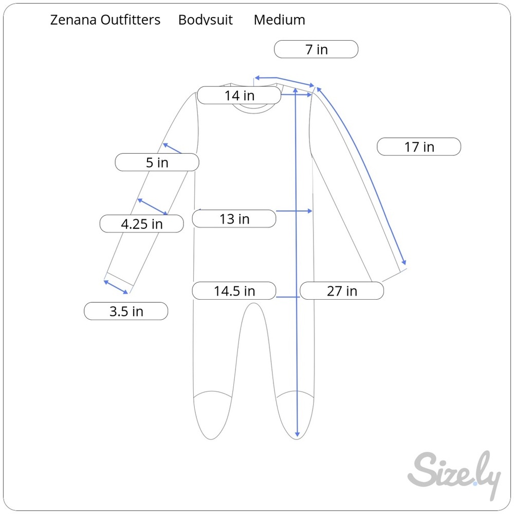 π Zenana Outfitters 3/4 SLEEVE SCOOP BODYSUIT - Picture 5 of 6